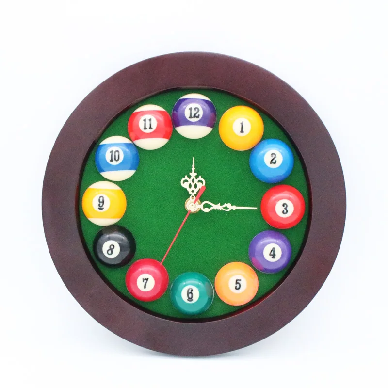 Promotion Snooker Billiard Pool Ball round Clock Products | Спорт и развлечения