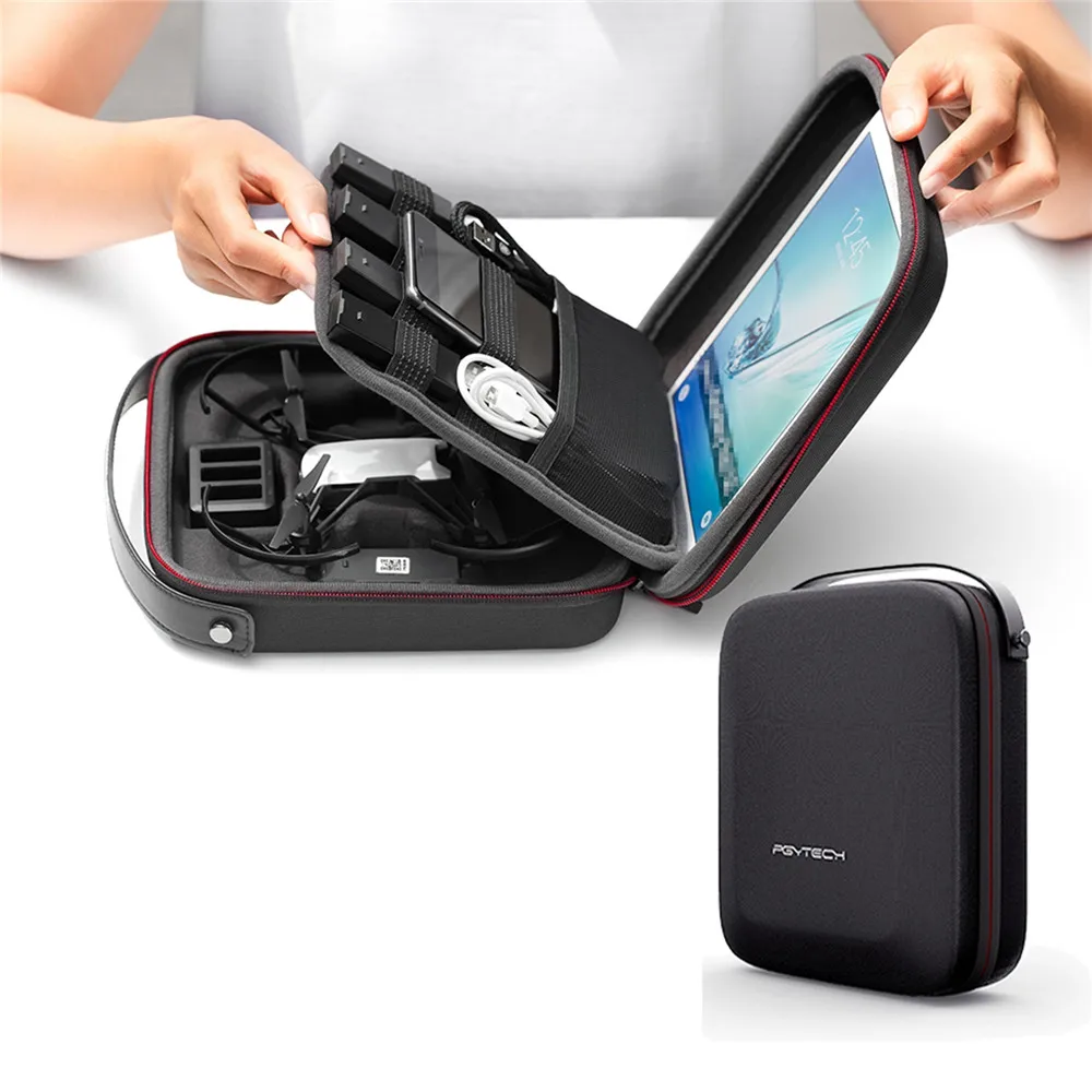

PGYTECH PU Storage Bag Box For DJI RYZE Tello RC FPV Drone Portable Carrying Handbag Case Pouch For Tello Case Accessories