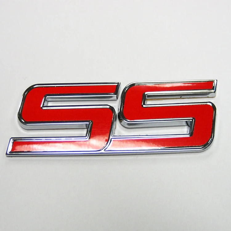 Auto car Red Metal for SS Camaro Emblem Decal Badge Sticker en de en