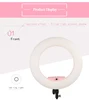 Yidoblo FD-480II Pink Bi-color Studio Ring Light with bag LED Video Light Lamp Photographic Macro Lighting 5500K 480LED Lights 5