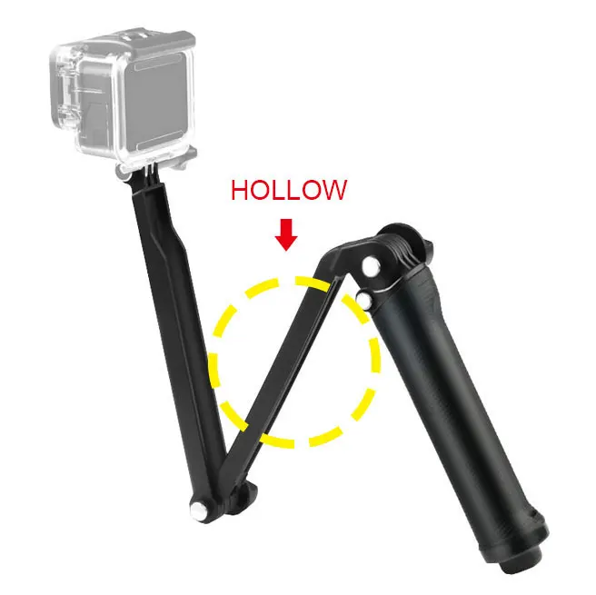 Многофункциональные аксессуары для штатива GoPro 3 Way Monopod Mount РЕГУЛИРУЕМЫЙ УДЛИНИТЕЛЬ Штатив для GoPro Hero 7 6 5 4 3 SJcam Xiaomi - Цвет: A