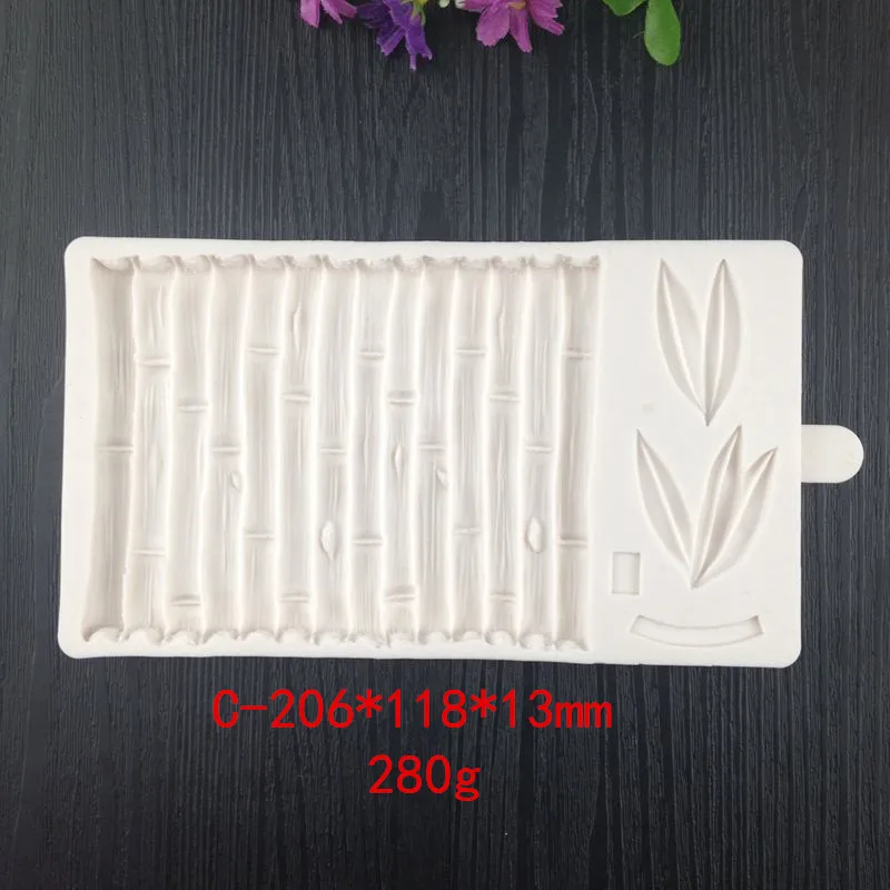 DIY силиконовая форма для отделки перо бабочка бамбук Ретро лампа свитер текстура вязания для шоколада для выпечки инструмент WMJ-801 - Цвет: C