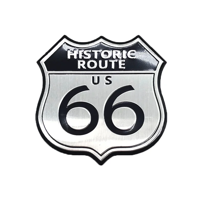 3D мотоцикл, старинный ROUTE 66 ROAD Embleem, значок SRX, наклейка, Классический дорожный аксессуар для Suzuki KTM Yamaha BMW Cadillac