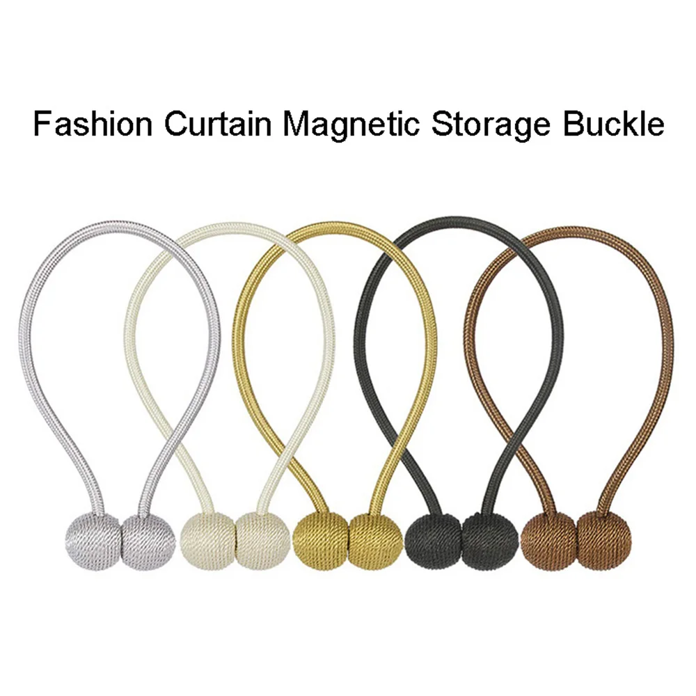 

Curtain Tiebacks Magnetic Magnet Buckle Hanging Ball For Bedroom 1PC Modern