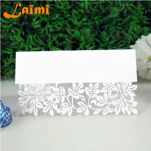 

10X Pierced Laser Cut Flower Vine Paper Crafts Elegant Wedding Invitation Card Decorations Free Shipping