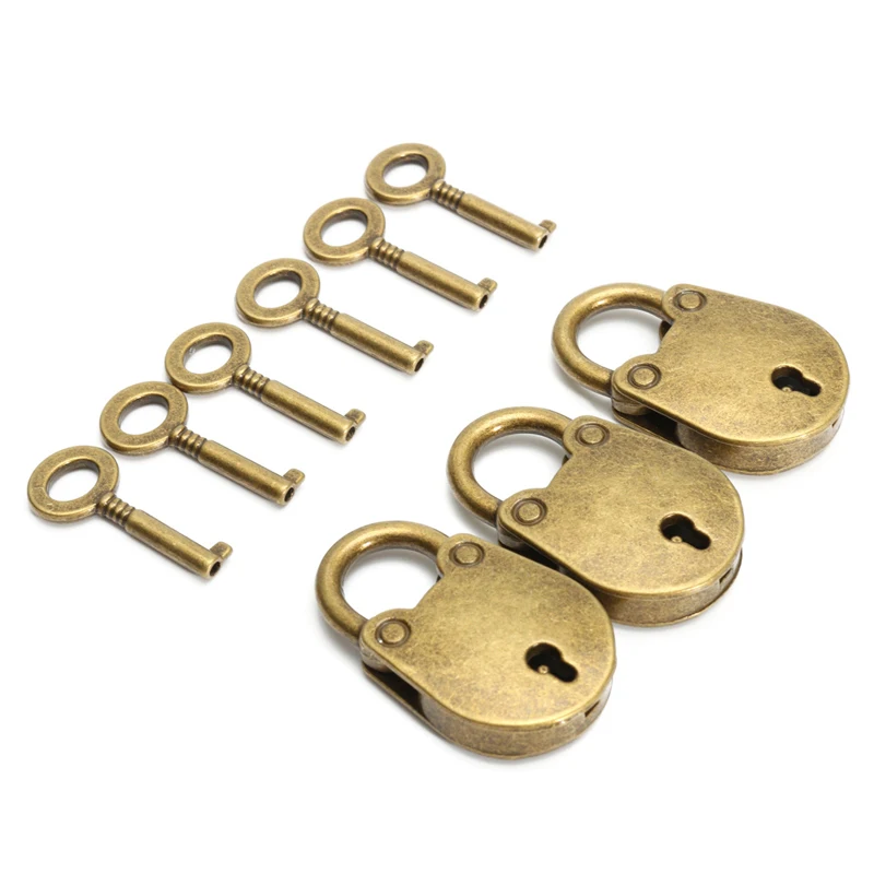 1-set-Metalen-Oude-Vintage-Stijl-Mini-Hangslot-Kleine-Bagage-Box-Key-Lock-Koper-Kleur-Lot (5)