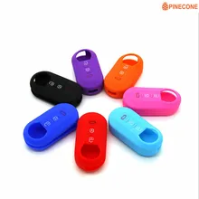 PINECONE for Fiat 500 Panda Punto Bravo Silicone Car Key Cover Case 3 Button Flip Folding Remote Key Shell Case Styling 1 Pc цена PINECONE for Fiat 500 Panda Punto Bravo Silicone Car Key Cover Case 3 Button Flip Folding Remote Key Shell Case Styling 1 Pc цены онлайн