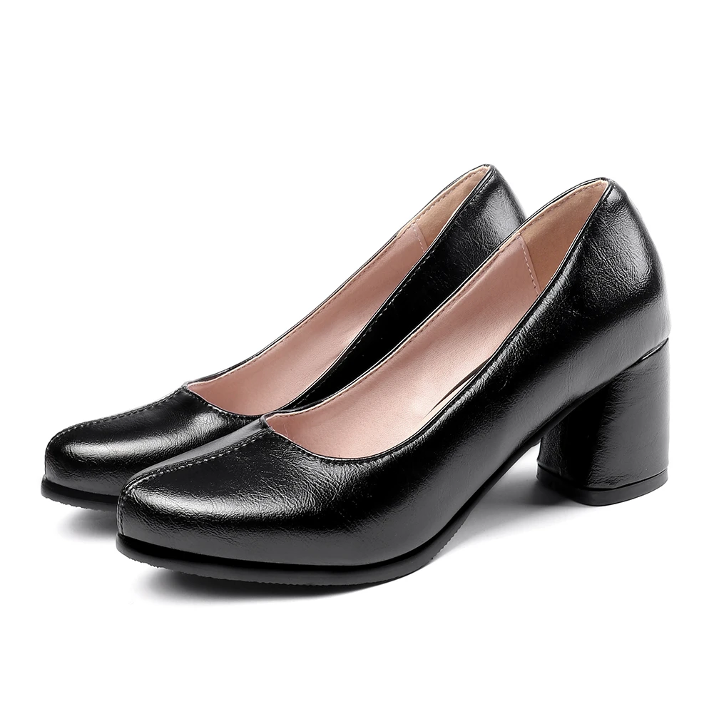 LAPOLAKA/модные офисные туфли-лодочки на не сужающемся книзу массивном высоком каблуке, Прямая поставка, женская обувь, элегантная обувь без