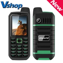 Оригинал VKWorld Stone V3 Плюс 4000 мАч Бэтти Мобильный Телефон 2.4 ”Водонепроницаемый Dual SIM GSM Fm-радио Фонарик Русская клавиатура