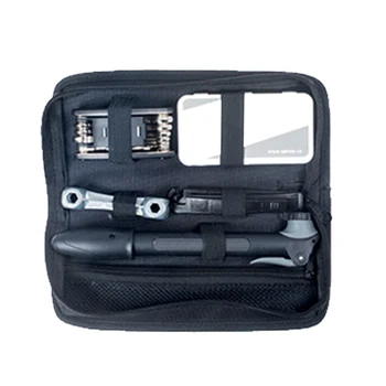 

Multifunction 19 in 1 Kit Cycling Functions Kit Bicycle Tools Tire Repair Kit Flat Tool Set with Pouch Pump Bag