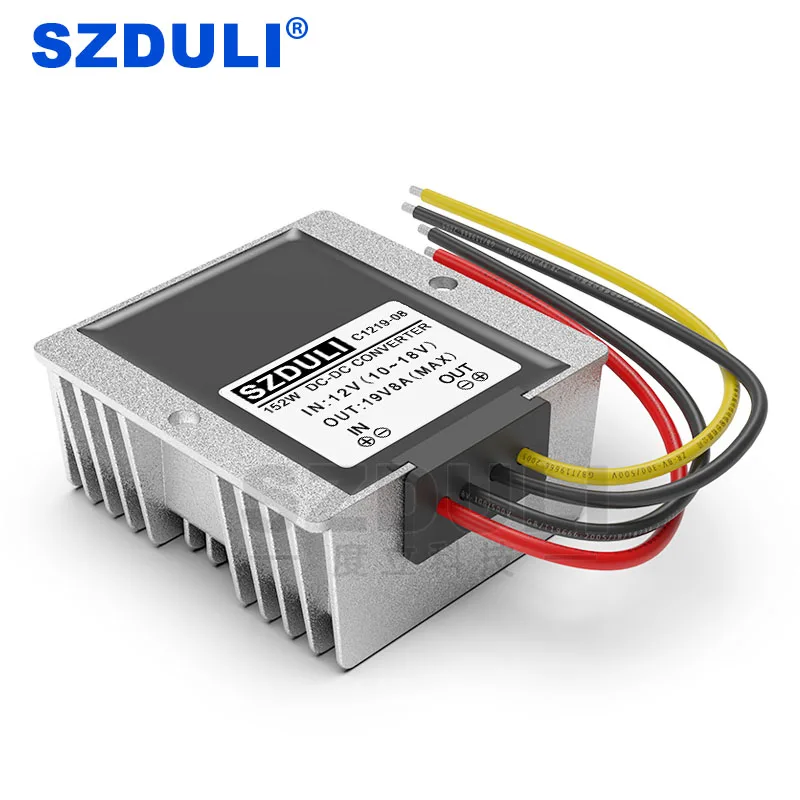 12V to 19V 8A DC power boost Модуль 10~ 18V to 19V 152W DC силовой трансформатор конвертер CE по ограничению на использование опасных материалов в производстве из водонепроницаемого материала