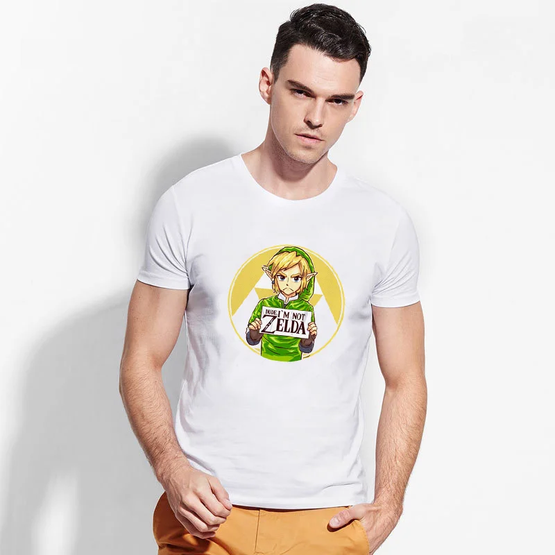 Trendy Legend of Zelda Game Design T-shirt Fashion Funny Dabbing Dude T Shirts Hipster Game Summer Clothing Tee for Men Women