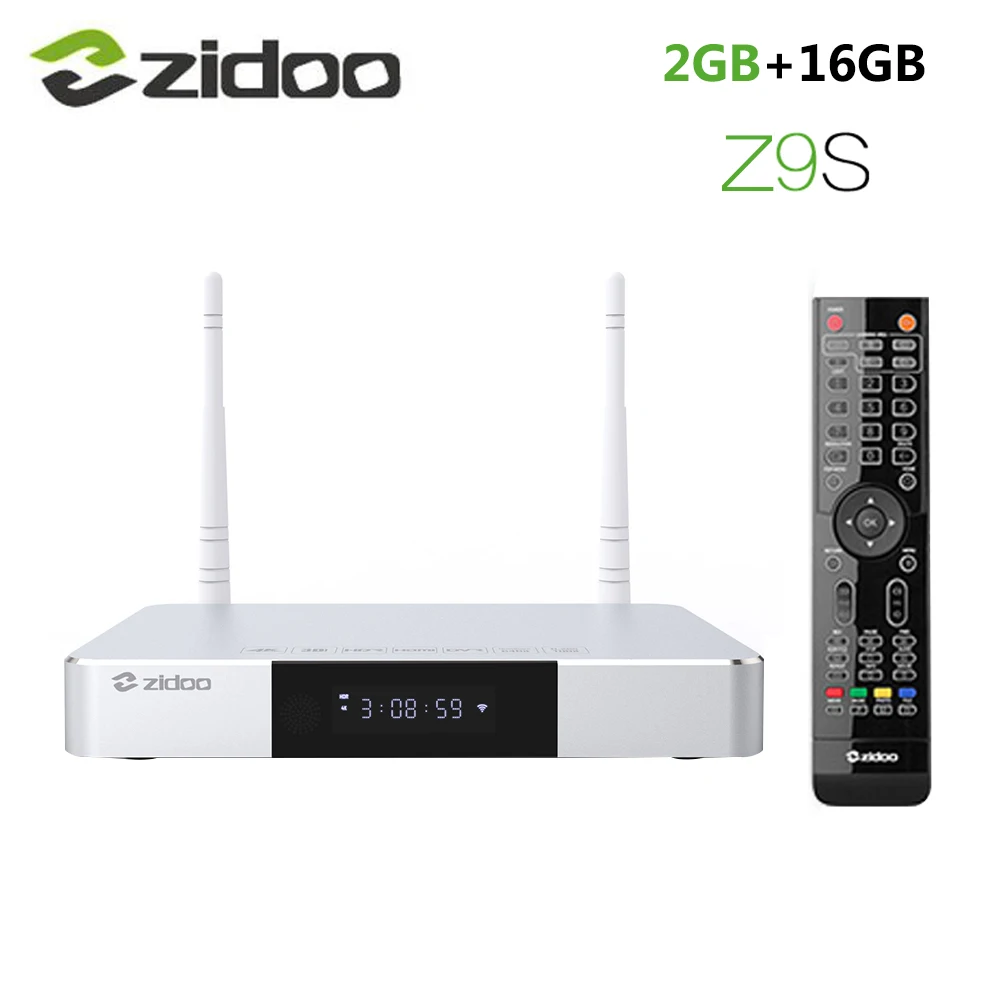 Zidoo Z9S Smart Android 7,1 tv Box 1000M LAN 4K HDR телеприставка Realtek RTD1296DD 2 Гб ram 16 Гб rom SATA 3,0 медиаплеер vs X9S - Цвет: only Z9S