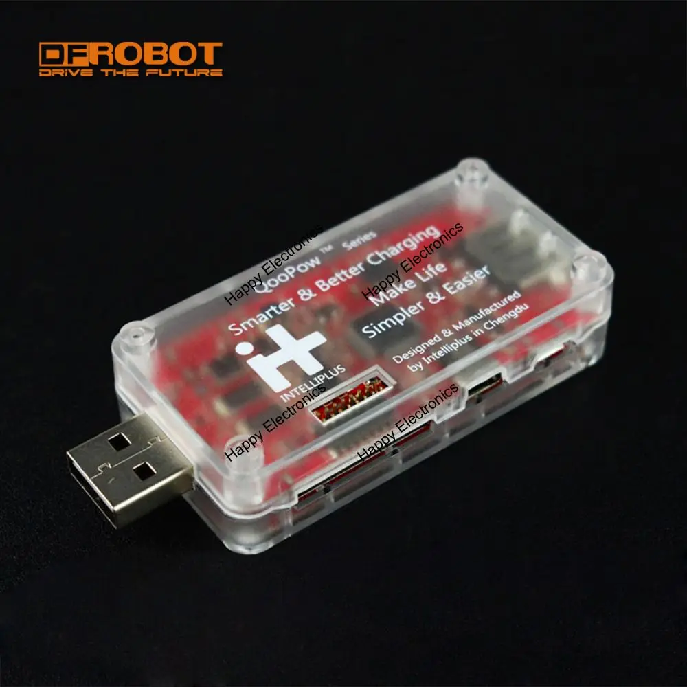 

DFRobot USB Cable and Charger Tester QualMeter X Advanced support Testing USB Type C AF Micro Mini USB 30-Pin 9-Pin Ports