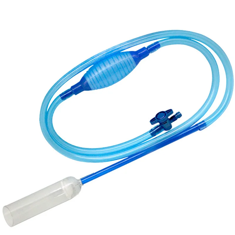 

Aquarium Fish Tank Gravel Cleaner,Siphon Vacuum Pump Gravel Cleaner Fish Tank Water Changer with Adjustable Flow Control Tape