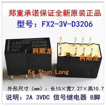 

Free shipping lot(10pieces/lot)100%Original New TE AXICOM SWISS FX2 FX2-3V D3206 FX2-4.5V D3204 2A 8PINS 3V 4.5V Signal Relay