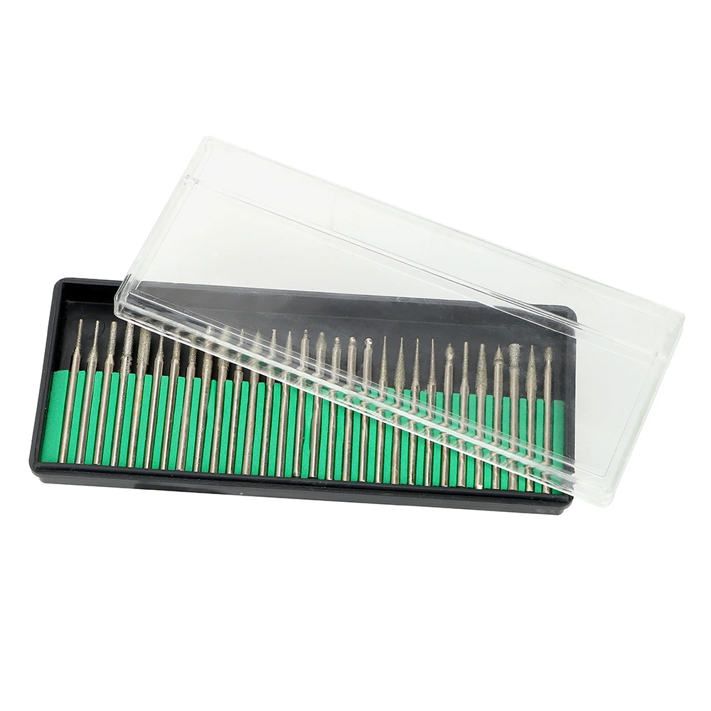 

NICEYARD Burr Cuticle Drill 30Pcs/Set For Electric Drill Machine Rotate Diamond Nail Bit Hand Drill