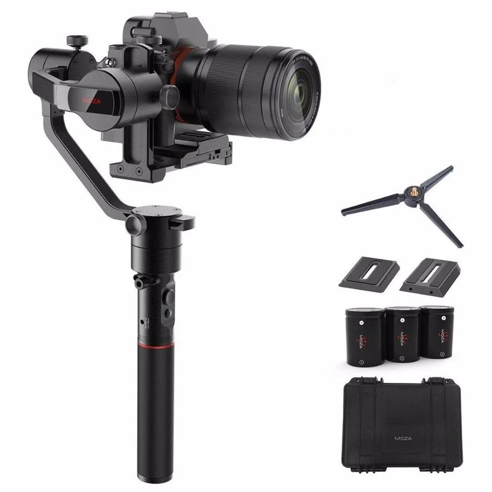 

MOZA AirCross 3-Axis Portable Gimbal Stabilizer for Mirrorless Cameras up to 1800g/3.9lb Long-exposure Timelapse Auto-Tuning for
