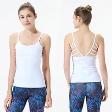 Сексуальный Слинг для йоги Топ фитнес женский нагрудный коврик дышащая форма для гимнастики фитнес тонкая одежда красота назад жилет без рукавов для бега