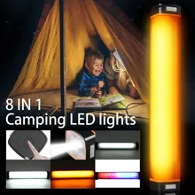 8 в 1 USB перезаряжаемые светодиодные фонари для кемпинга водонепроницаемый Mutifunctional переносной Уличный Фонарь подвесной светильник комаров убийца лампа