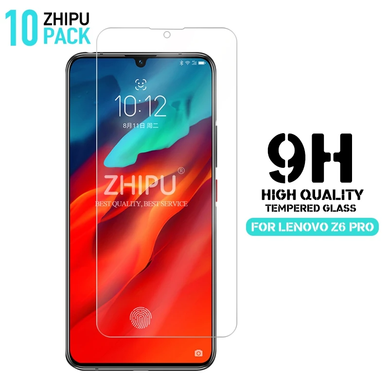 

10 Pcs Tempered Glass For Lenovo Z6 Pro Glass Screen Protector 2.5D 9H Premium Tempered Glass For Lenovo Z6 Pro Protective Film