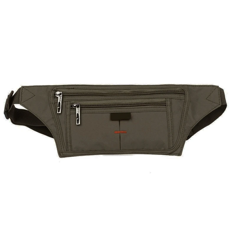 

Polyester belt pouch and with a zipper Military Green Unisex Sport