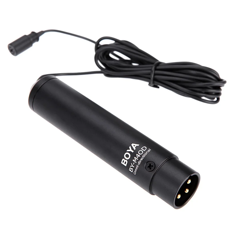 BOYA BY-M40D всенаправленный петличный микрофон для sony Panasonic видеокамера ZOOM H4n H5 H6 |