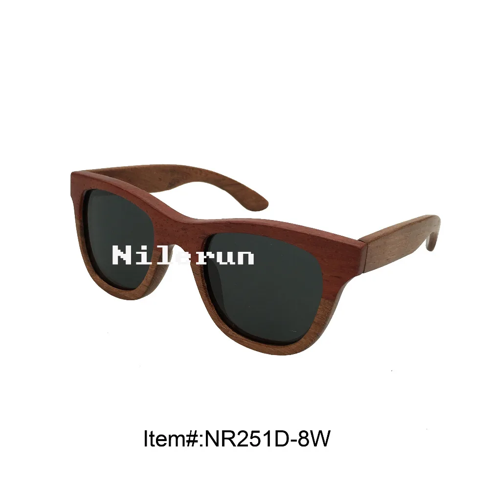 

fashion two tone wood eyewear sunglasses