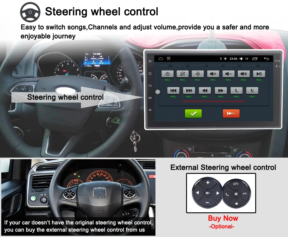 5 Steering wheel control