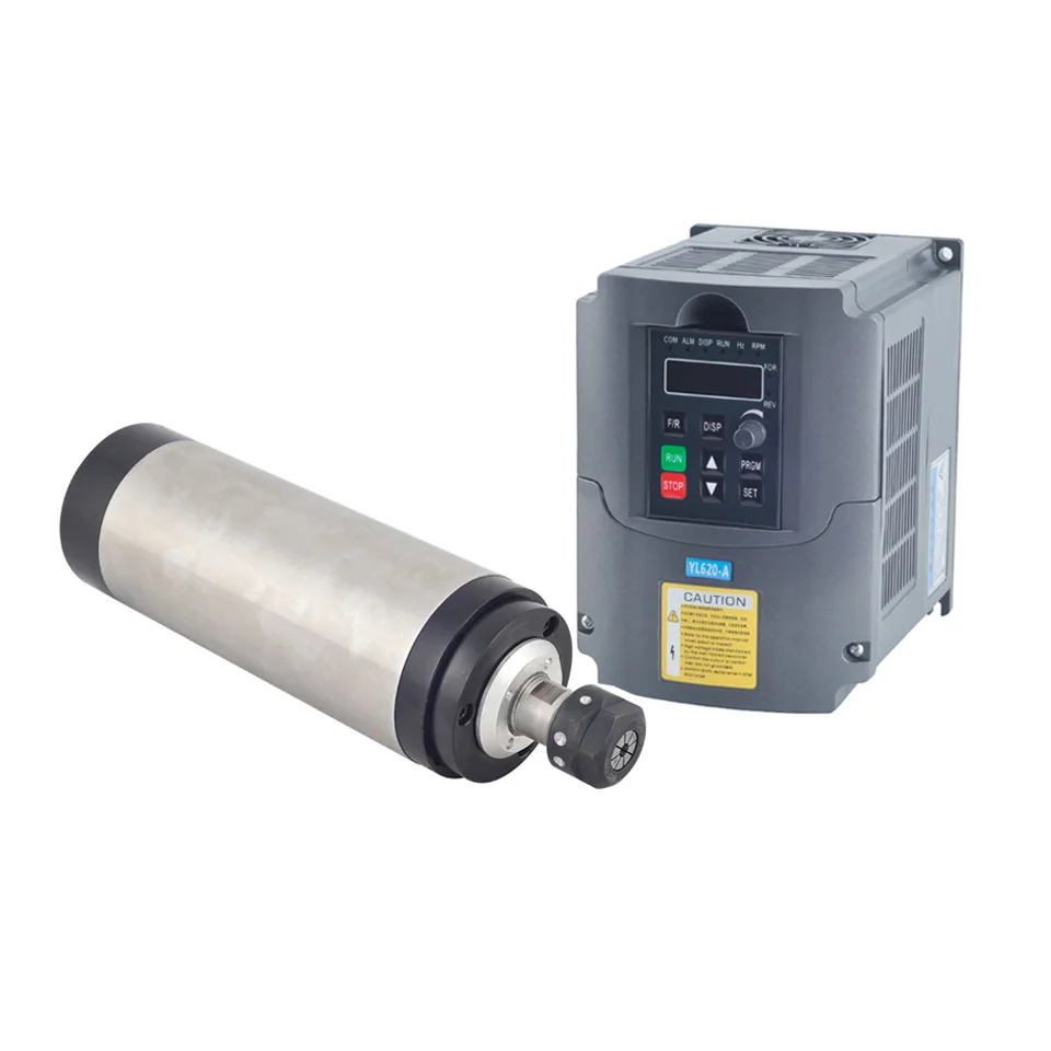 

CNC Spindle 2.2KW Water Cooled Spindle Motor 80MM ER20 Machine Tool Spindle 110V 220V VFD Inverter Converter Speed Control Drive