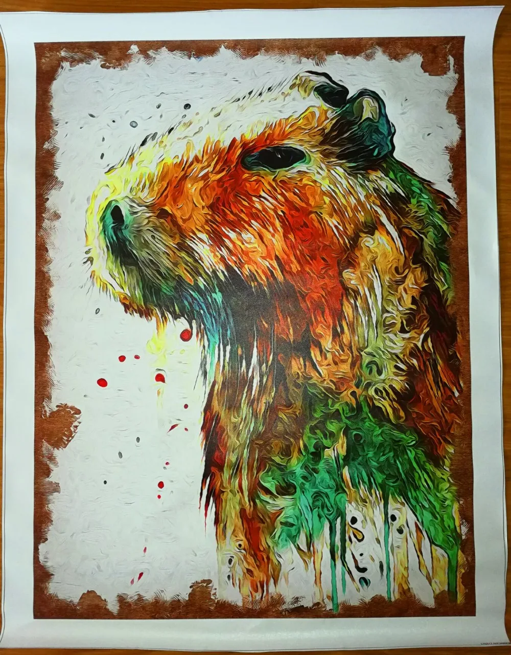 Капибара картина маслом