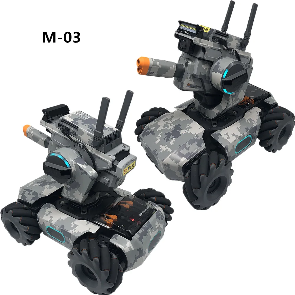 Waterproof Sticker for DJI RoboMaster S1 Shell Protection Skin Free Battery Skin and License Plate Skin for RoboMaster S1-5