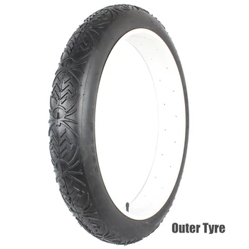 

Rubber Inner Tube Bicycle 26 x 4.0 /4.8 Fat Outer Bicycle Tires for Snow Bike