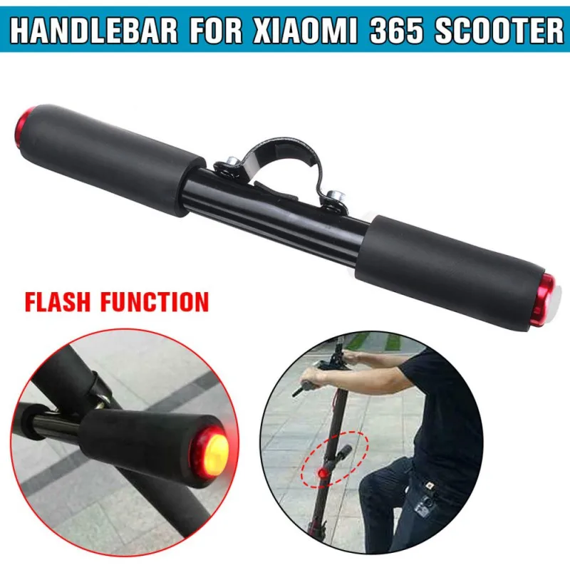 

For Xiaomi M365 Electric Scooter LED Flash Bar Grip Children's Handrail Kids Bicycle Armrest Handlebar