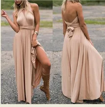 Women’s Long Maxi Dress Convertible Wrap Gown Dress Bandage Bridesmaid maternity Dress clothes for pregnants 348