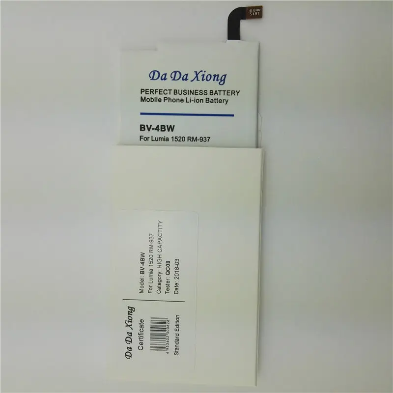 4400mAh BV-4BW BV4BW литий-ионный аккумулятор для телефона для Nokia Lumia 1520 MARS Phablet RM-937 Bea Lumia1520