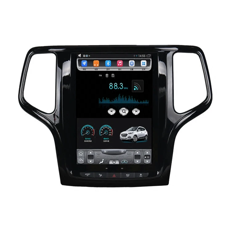 

10.4" tesla style vertical screen android 6.0 Quad core Car GPS multimedia Navigation for Jeep Grand Cherokee 2014-2017