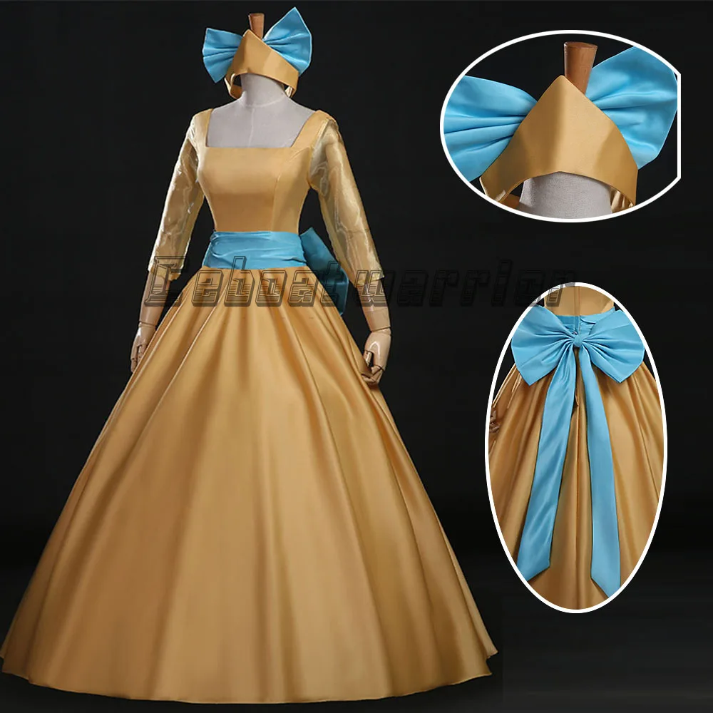 Princess Yellow Dress Anastasia cosplay Costume  for women adult Custom made