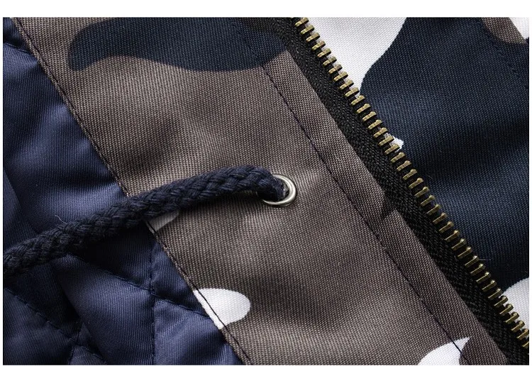 Плюс бархатная зимняя куртка мужская камуфлямодные камуфляжные парки мужские жакеты в стиле милитари мужские утепленные пальто с хлопковой подкладкой с меховым капюшоном
