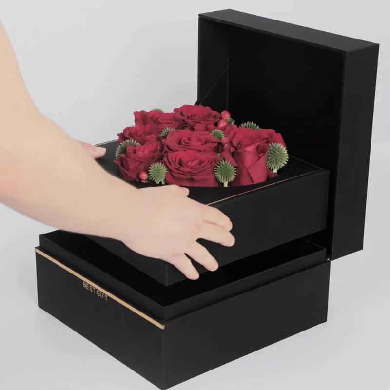 Цветок коробка Мыло Подарочная коробка вечный цветок коробка романтическая в форме сердца роза Подарочная коробка Искусственные цветы День святого Валентина
