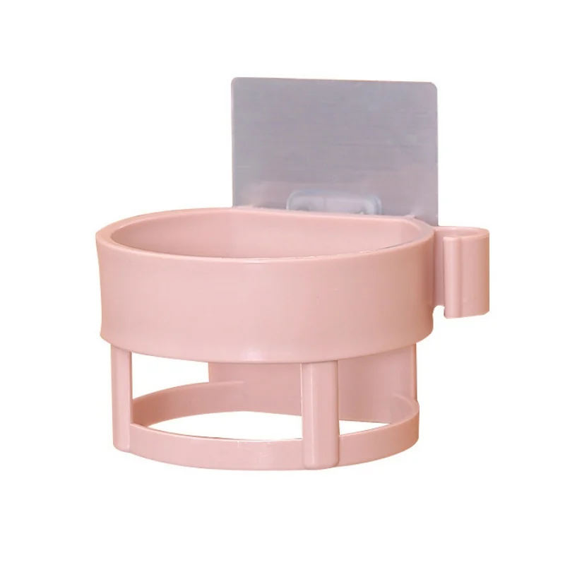 США пластиковый фен для волос держатель многофункциональный органайзер для ванной комнаты бесшовные полки для хранения ванной комнаты - Цвет: QZ968P
