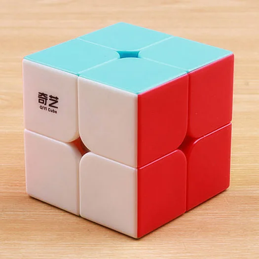 QIYI, магический куб, 2х2х2, скоростной головоломка, кубик без наклеек, 2*2*2, игрушки для детей, подарок на день рождения, magico cubo