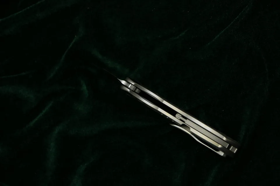 Складной нож VENOM BONE DOCTOR M390 Titanium CF Flipper уличный Карманный кухонный для кемпинга