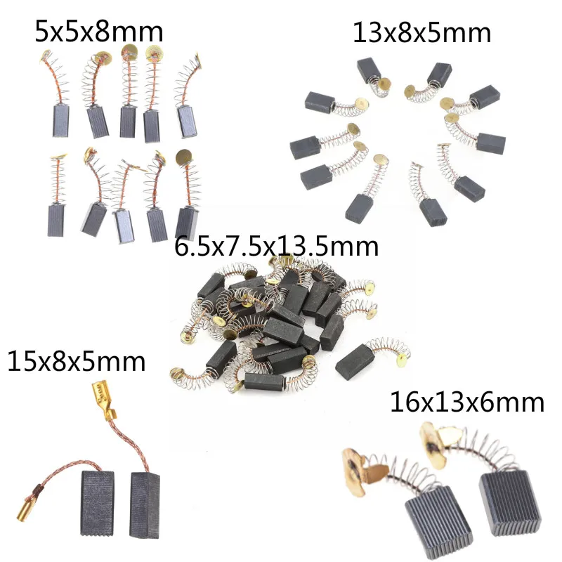 

10 Pcs Mini Drill Electric Grinder Replacement Carbon Brushes Spare Parts For Electric Motors Dremel Rotary Tool