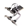 Great-Q  PCI to 4 port RS232  DB9 Serial  Com Ports to PCI Controller Extender Adapter pci riser Card chip TX382B ► Photo 1/4