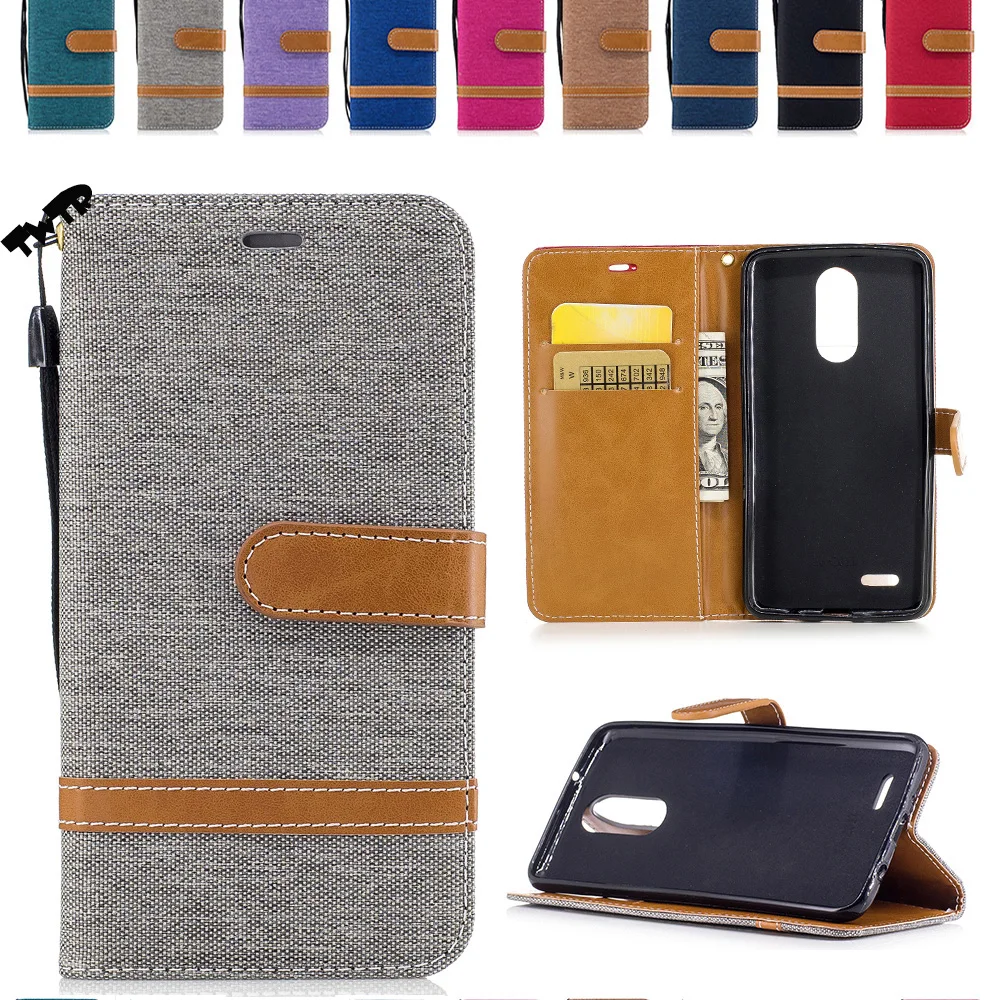 

Denim Flip For LG PP2 LGK8 K 8 2017 LGX240 LG-x240 Case for LG K8 2017 X240 X 240 X240H X240F X240DSF Case Phone Cover Cases Bag