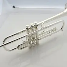 Профессиональный Тяжелый Bb труба ключ профессиональный вертикальный корпус из желтой латуни+ чехол