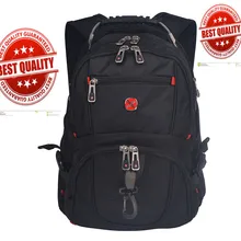 Швейцарский usb Музыкальный Многофункциональный 17 дюймов водонепроницаемый рюкзак для ноутбука, Мужская брендовая дорожная сумка для мальчика, рюкзак для компьютера