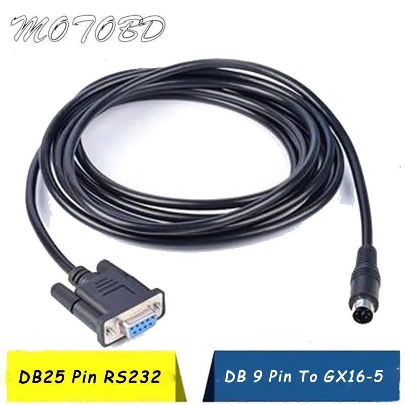 

OBD2 16 Pin Cable Wiring Cord Vag 16 Pin To DB 25 Pin Interface , DB9 Pin to GX16-5 for RS232 Diagnostic Tool RS232 Serial Port