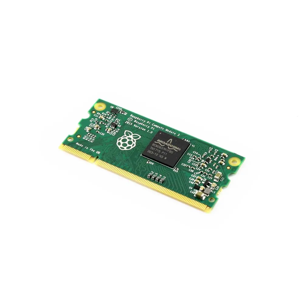  Raspberry Pi Compute Module 3 Contains the guts of a Raspberry Pi 3 4GB eMMC Flash 1.2GHz quad-core